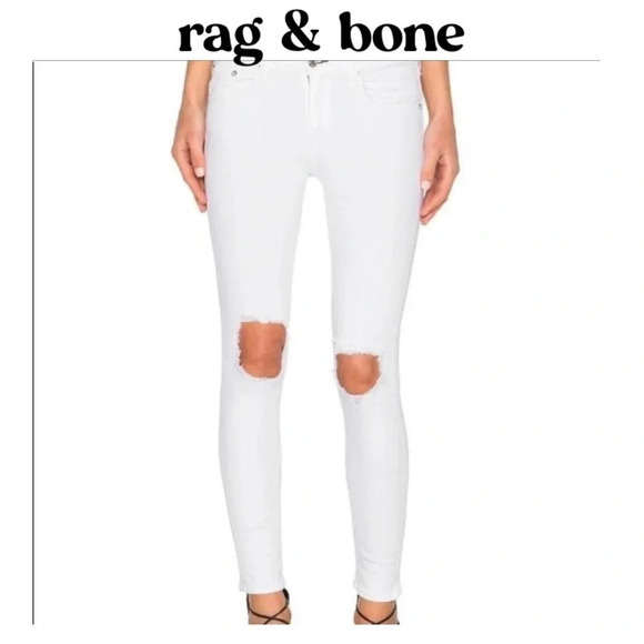rag & bone Denim - rag & bone classic destroyed capri jeans